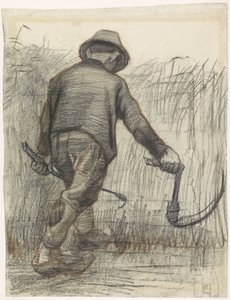 Snijder met hoed, van achteren gezien, ca. 1865-90